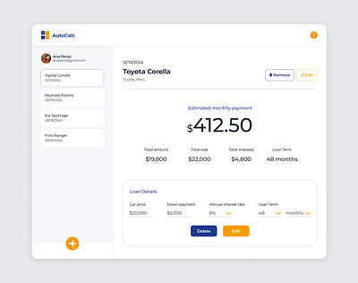 Vehicle Financing Calculator calculator daily dailyui dailyui04 dailyuichallenge design figma financing graphic design interface logo ui uidesigner uiux userinterface ux vehicle vehicle financing