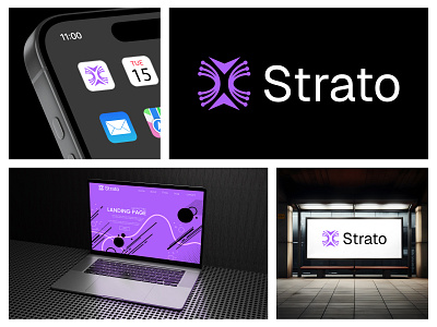 Strato - Technology Company Logo Design brand identity branding branding mark company logo creative logo fintech logo logo logo design logo design 2025 logo trends logofolio 2025 minimalist logo modern logo startup logo strato symbol tech company tech logo technology