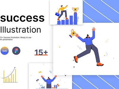 Business Success Illustration 3d animation branding business design graphic design illustration illustration human illustration man illustration success illustrationdesign logo motion graphics success man typography ui ux vector visualstorytelling website