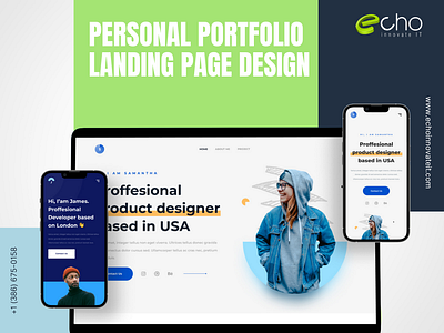 Personal Portfolio Landing Page Design | UI Design graphic design ui