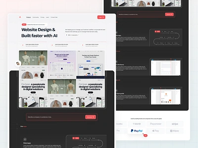 Simplifying Webflow Design for Creators! 🎨 ai website generated platform animation creative hero section dark and light theme website feature section graphic design header design hero section design landing page design minimal and morden design services section trending design ui website design with ai