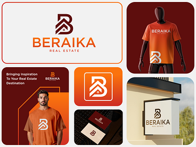 Real Estate Branding — Beraika Real Estate agency logo brandidentity branding business logo cleandesign creativedesign customlogo designcommunity designinspiration designstudio dribbbledesign graphic design graphicdesign logo logoinspo logotrends modernbranding motion graphics real estate logo realestatebranding