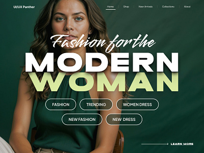 Fashion Website Design branding graphic design typography ux