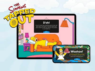 The Simpsons In-App Purchase branding design funny in app purchase interface design landing page landing page design landing page ui tapped out ui ui design user experience ux ux design web web design web ui web ux website website design