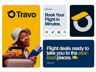 Travo - Brand Identity Design aero branding agency brand design brand identity branding design flight booking graphic design logo logo mark logo type minimal online booking online ticket rebrand redesign travel agency travel logo traveling travo visual identity