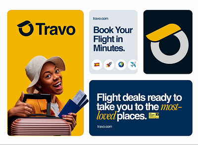 Travo - Brand Identity Design aero branding agency brand design brand identity branding design flight booking graphic design logo logo mark logo type minimal online booking online ticket rebrand redesign travel agency travel logo traveling travo visual identity