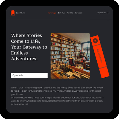 web design : book club