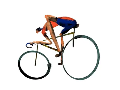 Road cyclist animation atipo competition cycling cyclist design fast flat graphic design illustration minimal motion graphics road bike svgator tour de france watercolor