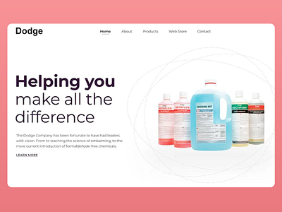 Dodge - e-commerce product page branding chemical company design e commerce emblaming homepage homepage design landing page design product design product page ui ui design ux ux design web web ui web ux website website design website ui