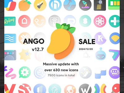 Ango icons ango ango icons design iconpack icons iconset logo sale ui update