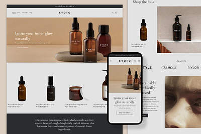 Kyoto - Neutral Shopify Theme beauty shopify themes beauty shopify website beauty website neutral website organic beauty website organic cosmetics organic logo shopify shopify customization shopify design shopify store shopify template shopify theme shopify theme store shopify website