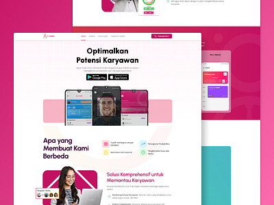 E-Gawi Landing Page animation aplikasi branding company design dribbble facebook feedback graphic design hrd illustration indonesia instagram landing page logo single page social media typography ui ux