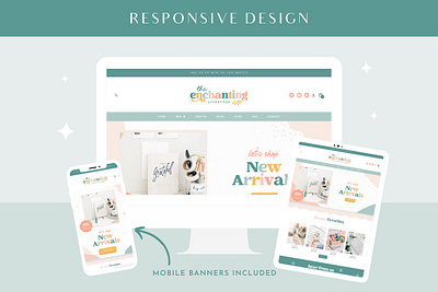 Enchanting Shopify Theme blog pixie bright website colorful website ecommerce template ecommerce website magical design online store pastel branding pastel website shopify shopify 20 shopify alternatives shopify customization shopify design shopify template shopify theme shopify theme store website design website mockup website theme