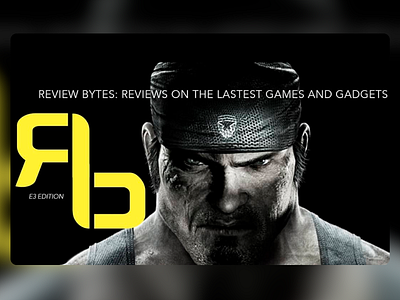 Review Bytes E3 Edition - Brand Identity brand identity branding dark theme design e3 gadgets game reviews gaming graphic design landing page landing page design landing page ui logo design review bytes ui ux visual identity web ui web ux website desite