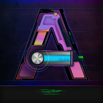 A - Letter / modern version 2d affinity affinitydesigner affinityphoto biernat cover design illustration letter lettering madeinaffinity modern sound techno tomaszbiernat trance ui vector vectorart