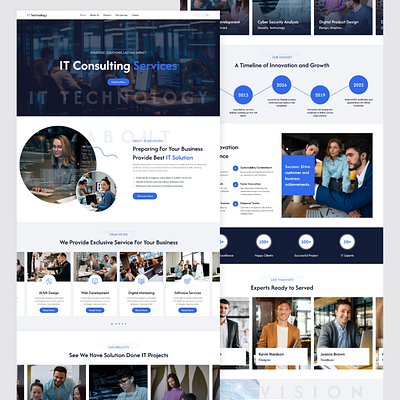 IT Technology Website ui