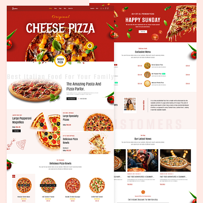 Pizza Website ui