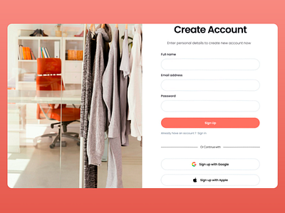 Fashion Web Account Page account page buy design e commerce fashion online shop purchase sell shopping store ui ui design user experience ux ux design web design web ui web ux website website design