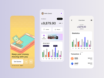 Mobile Fintech App app design fintech mobile mobileapp ui ux