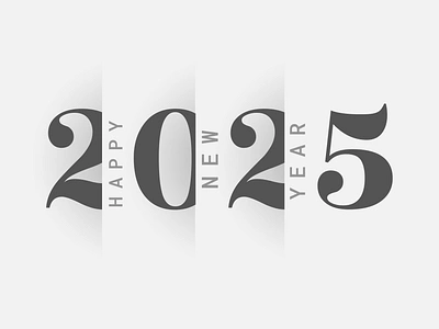 Logo 2025. Numbers clean and modern happy new year design 2025 2025 logo design branding graphic design happy new year logo new year new year 2025 new year logo