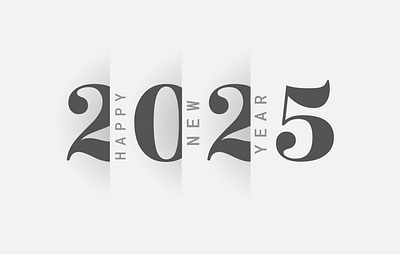 Logo 2025. Numbers clean and modern happy new year design 2025 2025 logo design branding graphic design happy new year logo new year new year 2025 new year logo