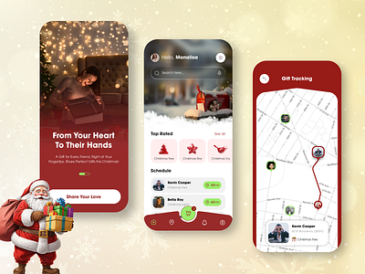 Christmas Gift Sharing App application christmas christmas gift dragon year festive gift app gifts hanukkah holiday kwanzaa macys mele kalikimaka merry christmas mobile app red reindeer santa snow winter xmas