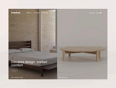 kvadrat pt.01 concept ecommerce shop store web