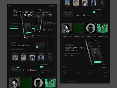 NoirNFT . Transform your NFT’s experience - Landing Page🔥 blockchain cryptocurrecy cryptotrading dashboard design dashboard ui ecommerce design ecommerce website design financialtechnology login page logo inspiration motion graphics nft product design website design