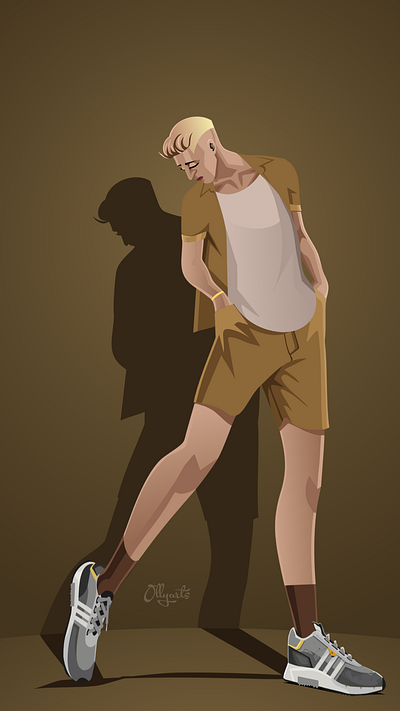 Chill blonde guy? haha animation branding illustration model motion graphics photography studio