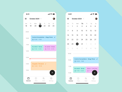 Book appointments on the calendar. Agenda for health and beauty. ai app appointment beauty book booking calendar design medical planning schedule ui ux webdesign