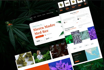 Sierra Madre Med Rec branding design figma graphic design illustration logo typography ui ux vector