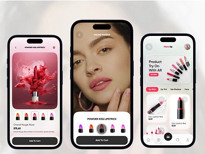 Beauty makeup and skin care ai mobile app design ai app ar app beauty beauty ai beauty mobile app buy ecommerce face ai instagram shop lipstick makeup makeup product mobile app sell shop shopping app skin skin care skin care app store