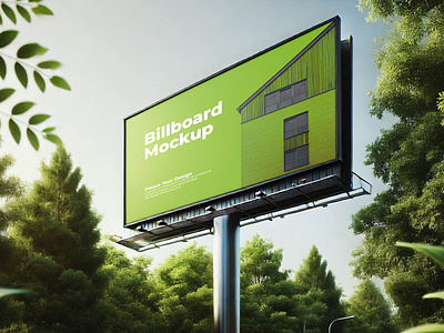 Realistic 3D Billboard Mockup Set | Earvis Design 3d mockup graphic design mockup