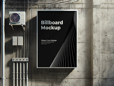 Realistic 3D Billboard Mockup Set | Earvis Design graphic design