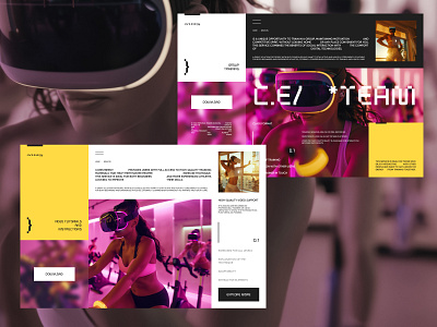 Webdesign. Tech VR Services ar cyber design futuristic homepage it landing tech technology ui ux vr web website