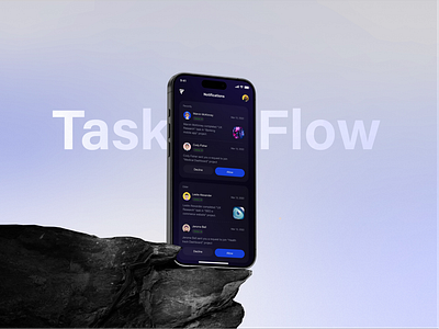 Task Management Mobile App dashboard dashboard design data visualization productivity tool project management project planning task management ui ui design uiux uiux design user experience user interface ux ux design workflow management