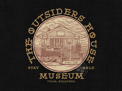 The Outsiders House branding company brand logo company branding company logo design graphic design illustration logo ranch typeface