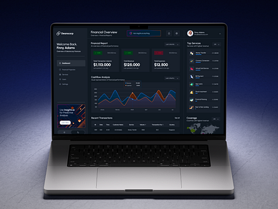 AI-Powered Personal Financial Dashboard dashboard dashboard design data driven finance financial dashboard financial insights fintech personal finance transaction ui ui design uiux uiux design user experience user interface ux ux design