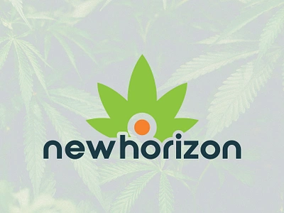 New Horizon - A Legal Online Dispensary brand designer branding cannabis logo cbd cbd logo cbd oil graphic designer hemp hemp logo hemp oil logo logo designer logo ideas logo maker logos marijuana logo