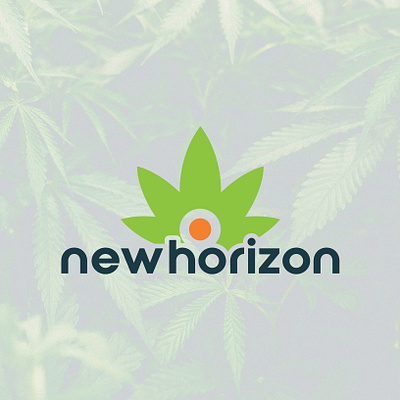 New Horizon - A Legal Online Dispensary brand designer branding cannabis logo cbd cbd logo cbd oil graphic designer hemp hemp logo hemp oil logo logo designer logo ideas logo maker logos marijuana logo