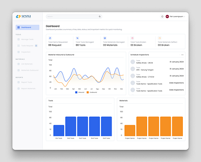 UI Warehouse Management System dashboard ui ux warehouse