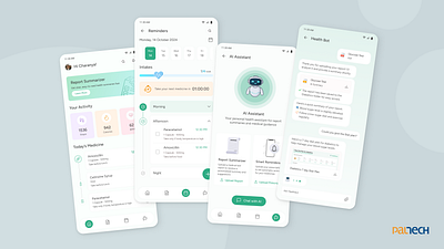 HealthSync: Smarter Reports, Timely Reminders adobe xd ai appdesign b2b figma health app healthcare medicalreports mobile app product design remindersystem reportsummarizer sketch smartreminder ucd uiux usability user experience ux ziplin