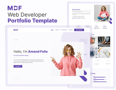 Mydevfolio – One Page Web Developer Portfolio Template bootstrap css3 design designtocodes mydevfolio one page one page website personal personal portfolio portfolio professional portfolio web developer web developer professional