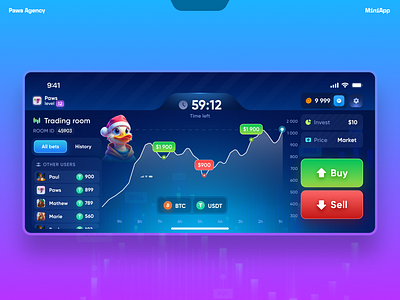 Trading Mini App casino game crypto game gambling game game app game design game ui gaming mini app mini game mobile game play 2 earn play to earn poker telegram game tg app tg mini app trading trading game up or down