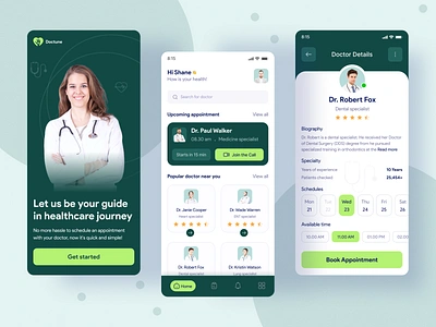 Doctune - Doctor Appointment App applications care clinic doctor doctor appointment doctor mobile app health app health care hospital ios app medical app medicare medicine mobile app nurse patient specialist ui ux design vaccine