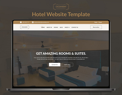 Oceanbay – Hotel Website Template | Bootstrap HTML Template bootstrap business css3 design designtocodes hotel hotel website hotel website template oceanbay professional template website template