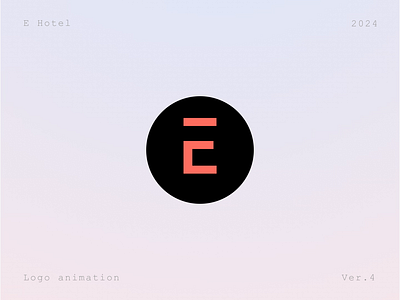 E - Hotel Logo Animation animated graphics animation appartament logo graphic design hotel hotel logo hotel logo animation logo logo animation