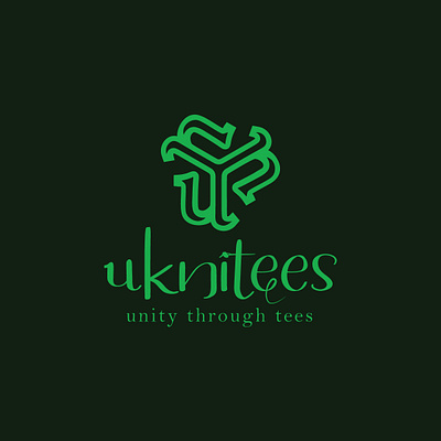 uknitees branding graphic design logo minimal vector