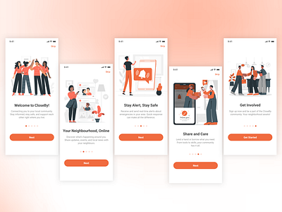 Onboarding Screens app branding graphic design mobile onboarding ui ux