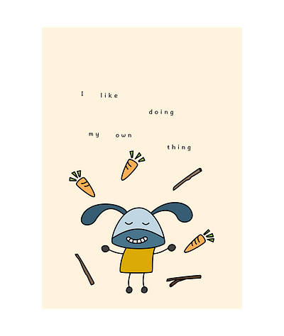 Stop chasing Carrots n Sticks carrots graphic design worry free